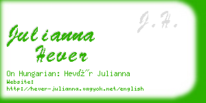 julianna hever business card